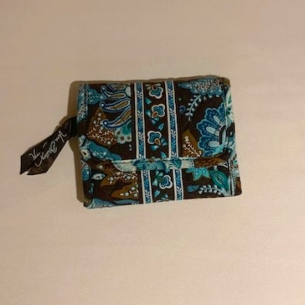 Vera Bradley Java Blue compact wallet